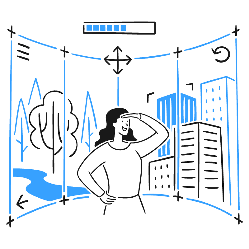 Virtual Tour 3 Illustration from Brooklyn Set