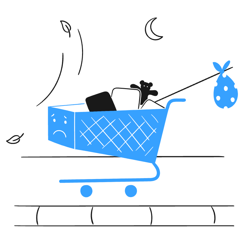 Abandoned Cart 1 Illustration from Brooklyn Set