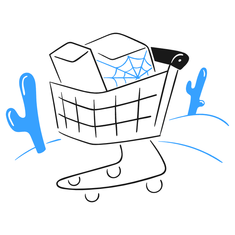 Abandoned Cart 2 Illustration from Brooklyn Set