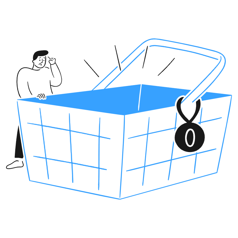 Empty Cart 1 Illustration from Brooklyn Set