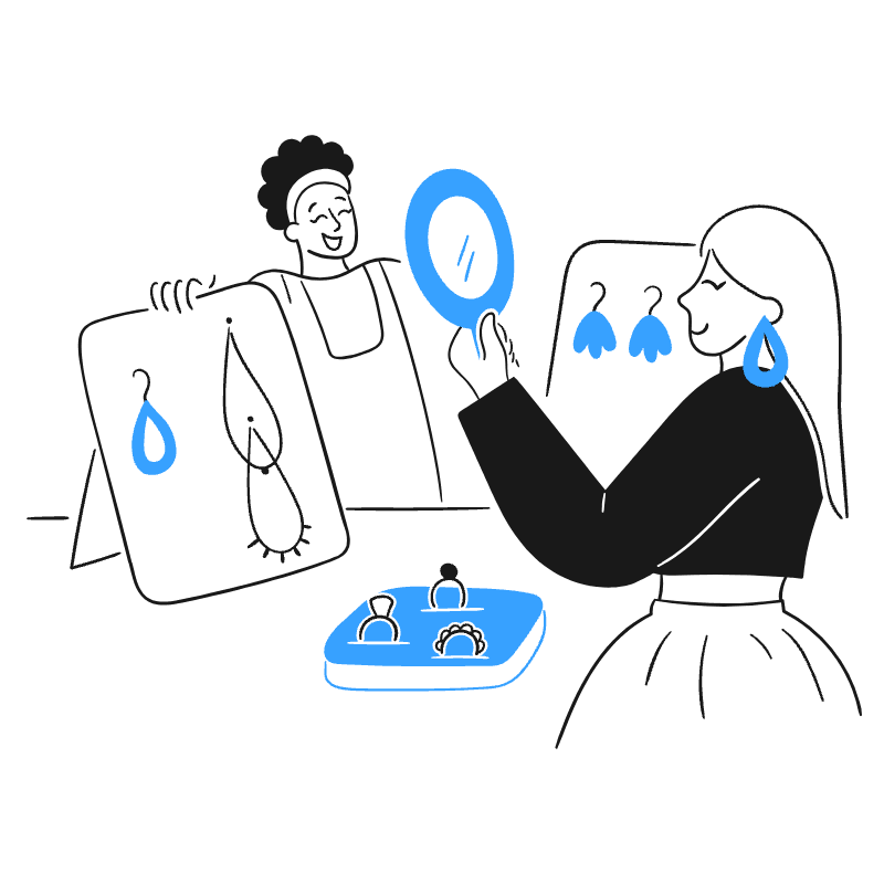 Market Fair 1 Illustration from Brooklyn Set