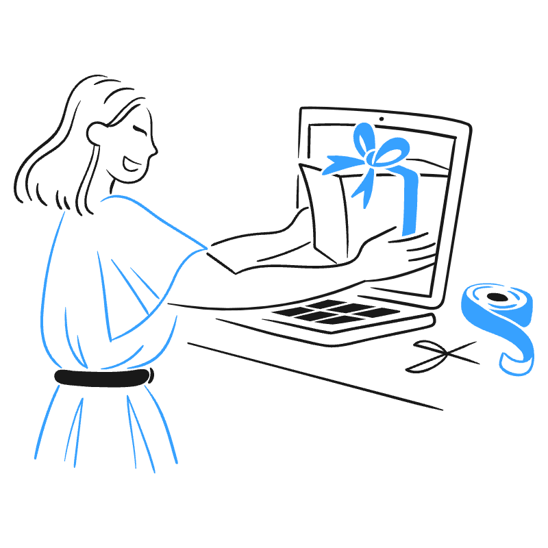 Online Gifting 2 Illustration from Brooklyn Set