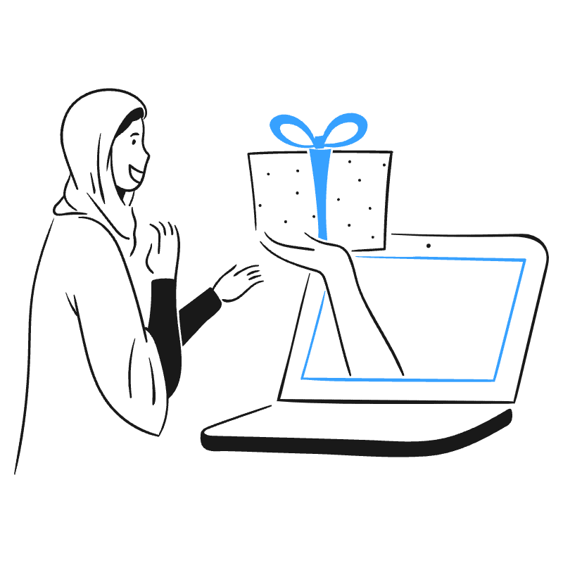 Online Gifting 3 Illustration from Brooklyn Set