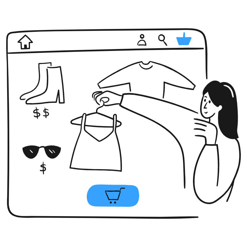 Online Shopping 4 Illustration from Brooklyn Set