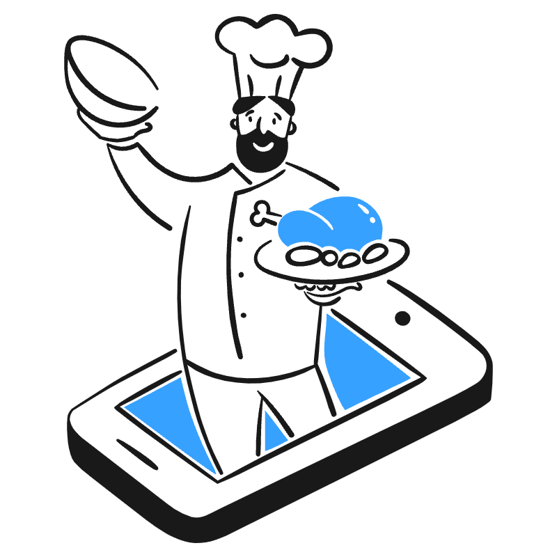 Order Food Online 3 Illustration from Brooklyn Set