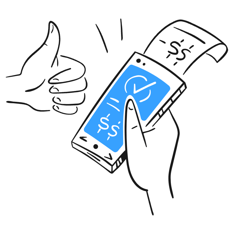 Payment Processed 2 Illustration from Brooklyn Set