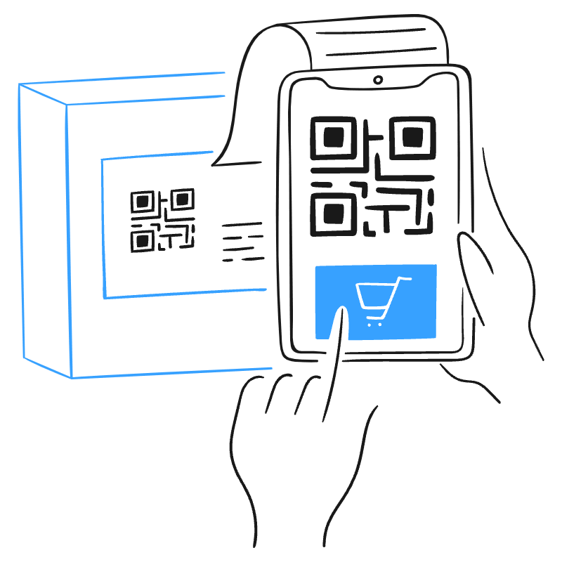 Qr Code Purchase 3 Illustration from Brooklyn Set