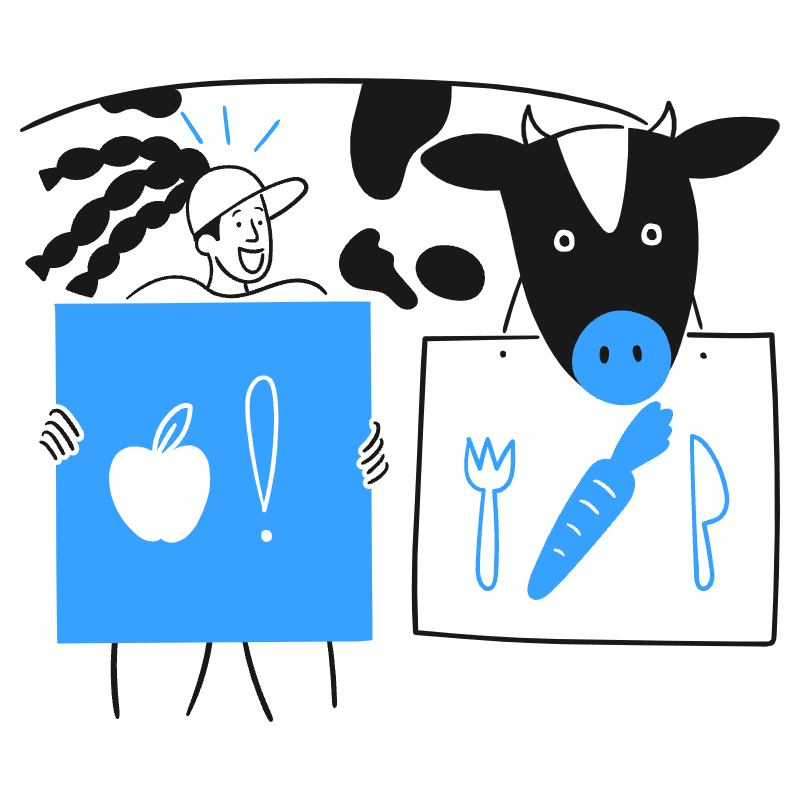 VEGAN 4 Illustration from Brooklyn Set