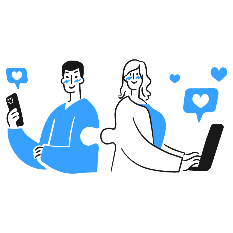 Online Romance 1 Illustration from Brooklyn Set