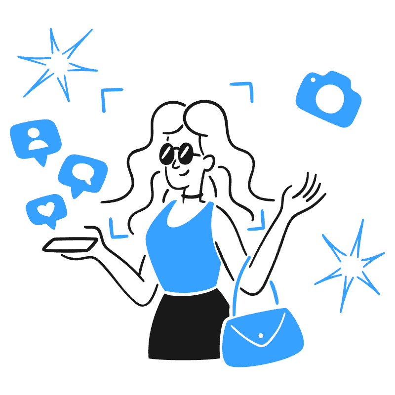 Social Influencer 1 Illustration from Brooklyn Set