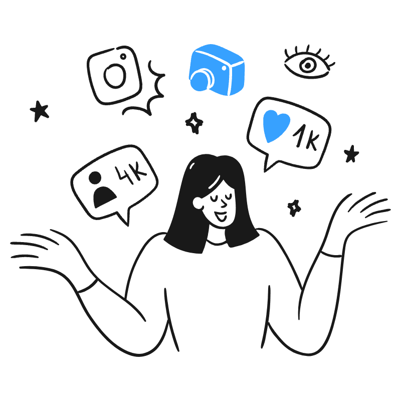 Social Influencer 3 Illustration from Brooklyn Set