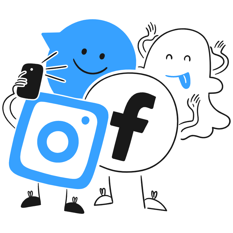 Social Media 3 Illustration from Brooklyn Set