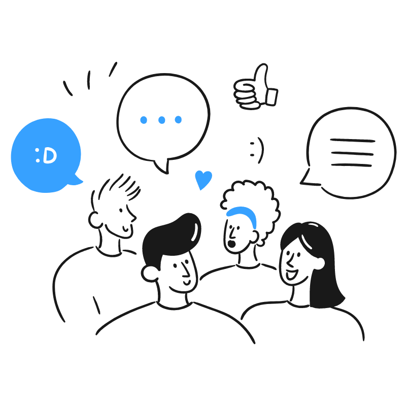Social Media Discussion 1 Illustration from Brooklyn Set