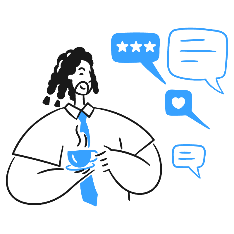 Social Media Discussion 3 Illustration from Brooklyn Set