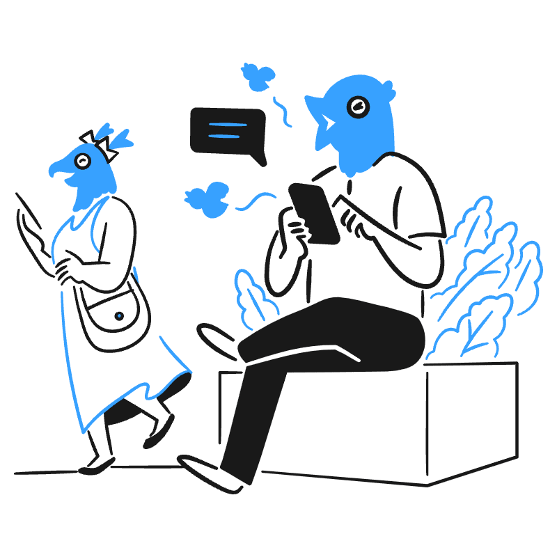 Tweet Something 3 Illustration from Brooklyn Set