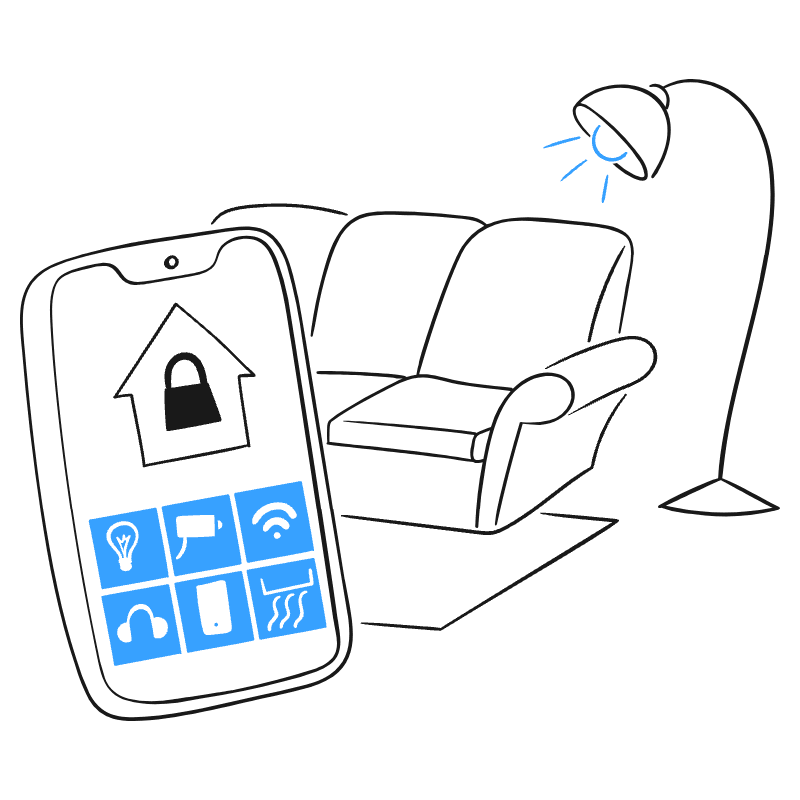 Smart Home Contol 3 Illustration from Brooklyn Set