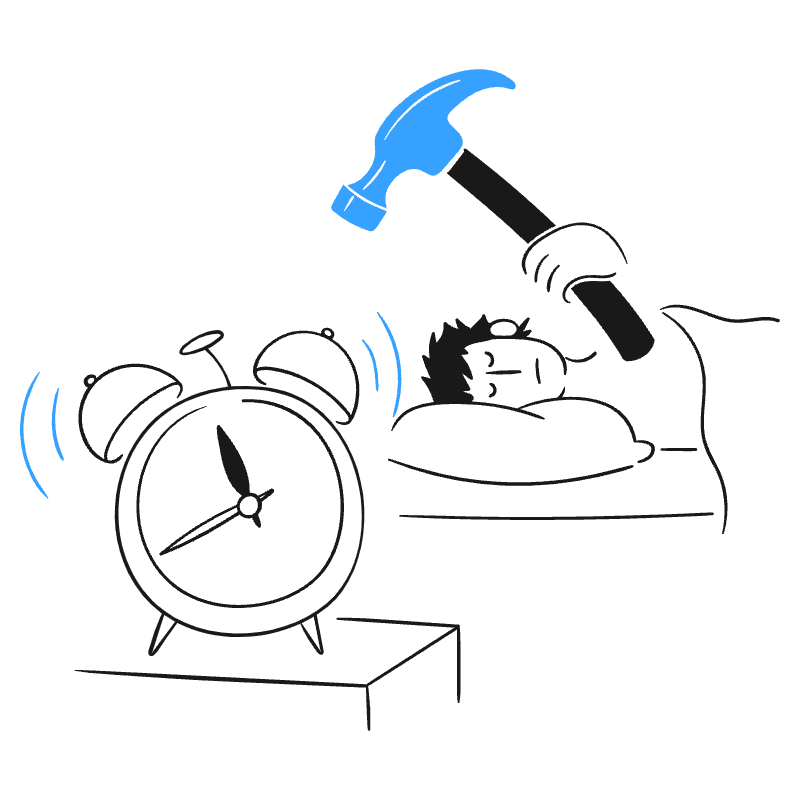 Alarm Ringing 3 Illustration from Brooklyn Set