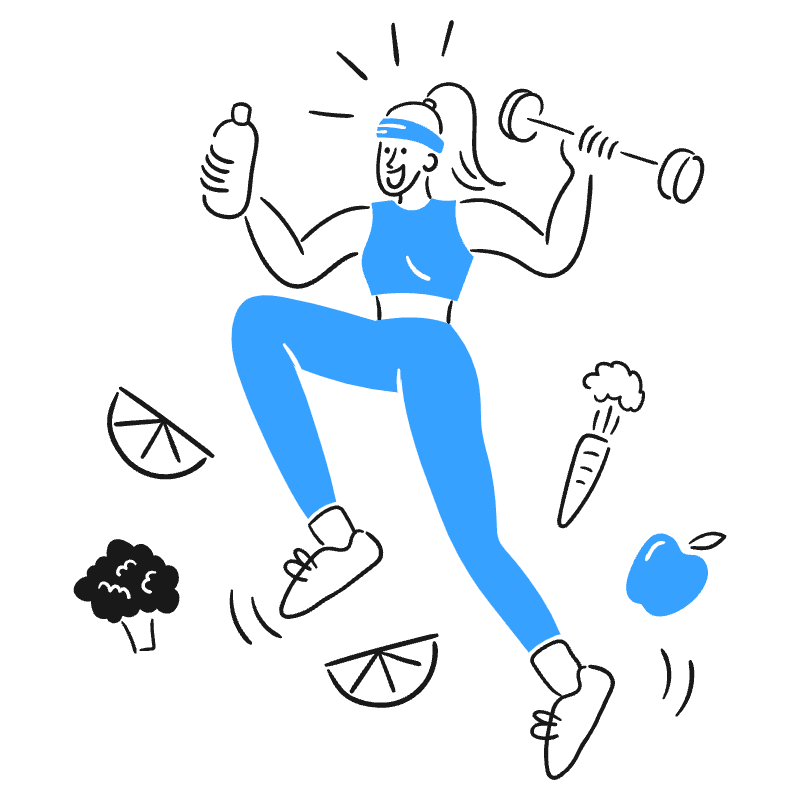 Being Healthy 1 Illustration from Brooklyn Set