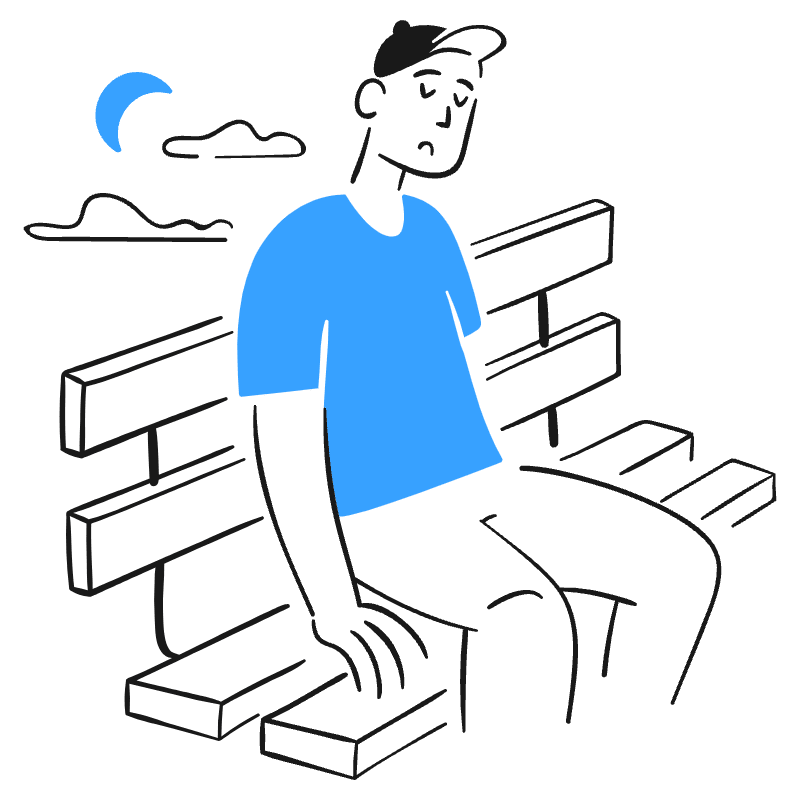 Feeling Lonely 3 Illustration from Brooklyn Set