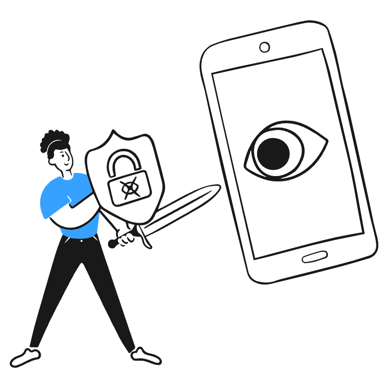 Protect Privacy 2 Illustration from Brooklyn Set