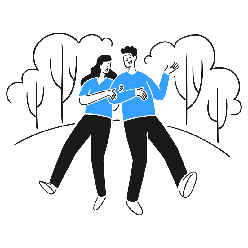 Walk Together 2 Illustration from Brooklyn Set