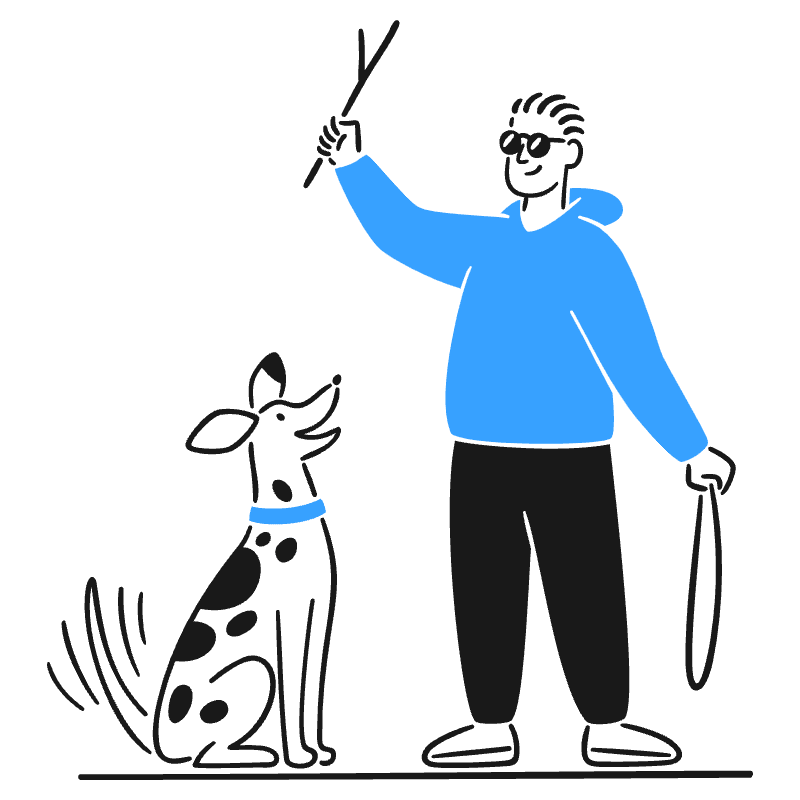 Walking A Dog 1 Illustration from Brooklyn Set