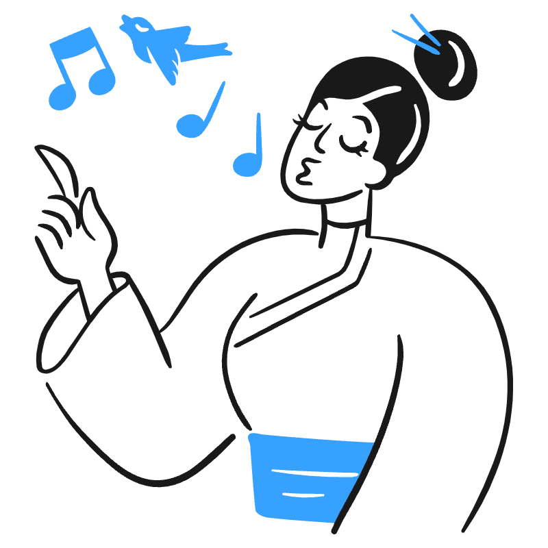 Whistling With Good Mood 2 Illustration from Brooklyn Set