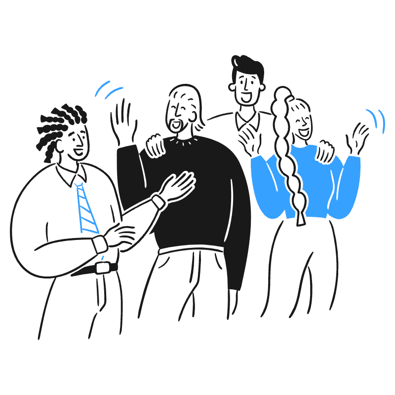 About Our Team 2 Illustration from Brooklyn Set