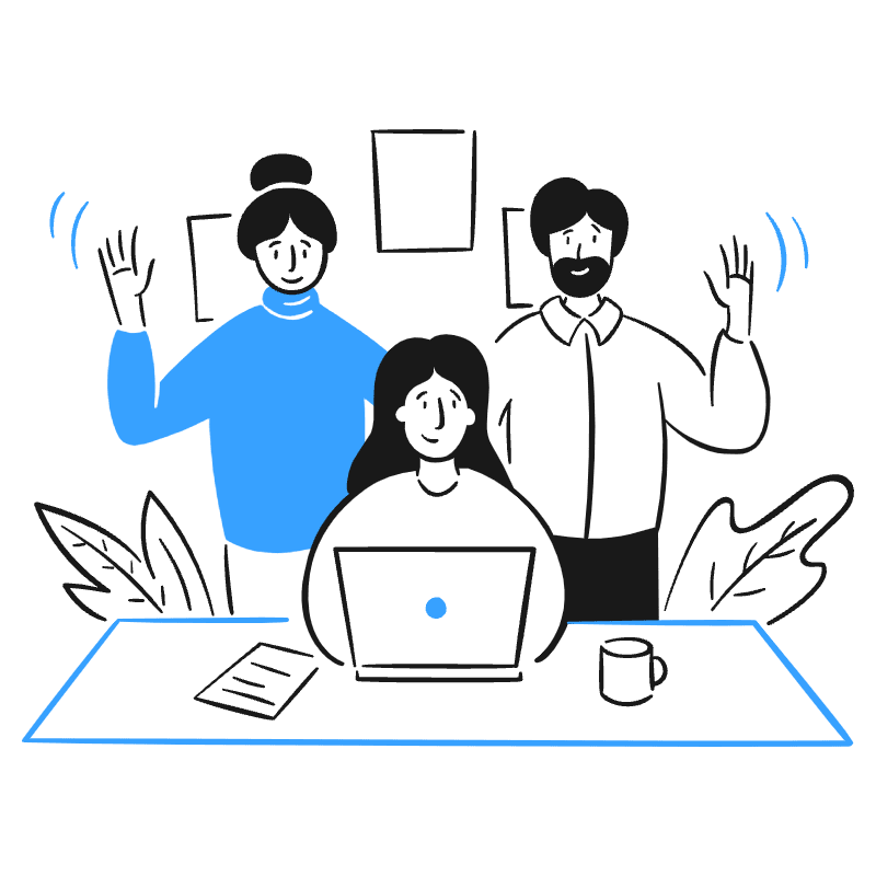 About Our Team 3 Illustration from Brooklyn Set