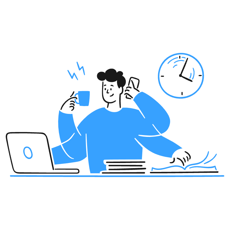 Being Productive 1 Illustration from Brooklyn Set
