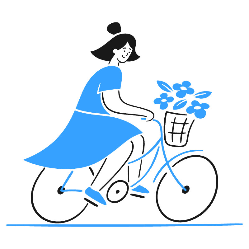 Bike To Work 1 Illustration from Brooklyn Set