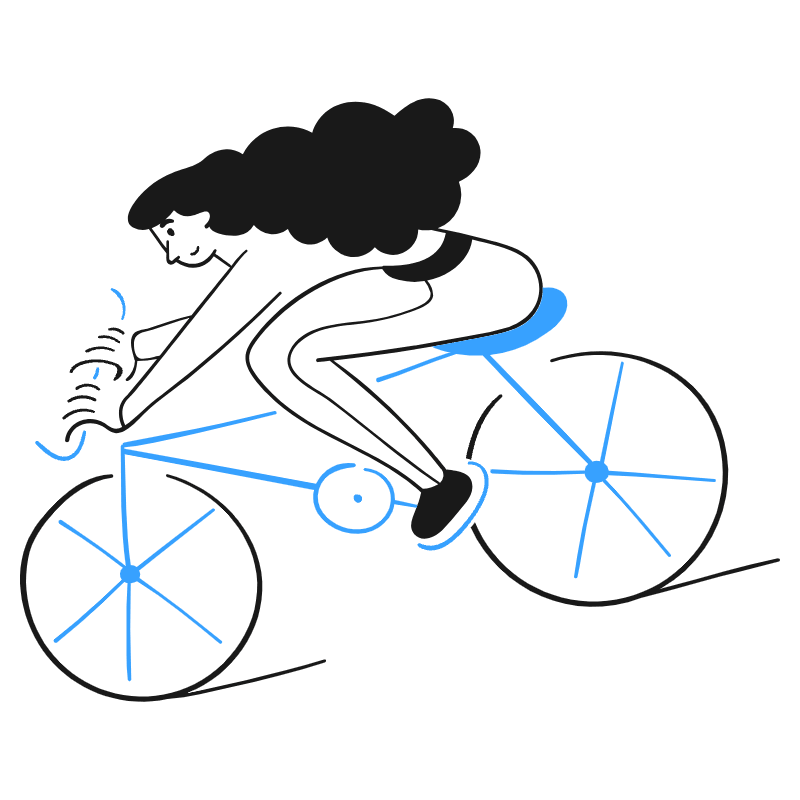 Bike To Work 2 Illustration from Brooklyn Set