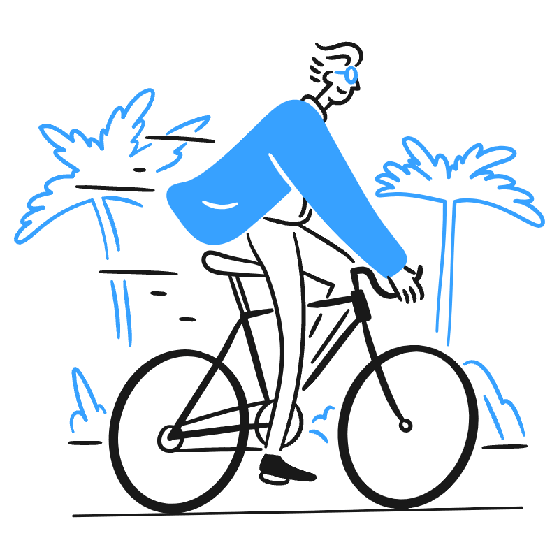 Bike To Work 3 Illustration from Brooklyn Set