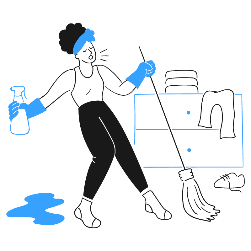 Clean Up 1 Illustration from Brooklyn Set