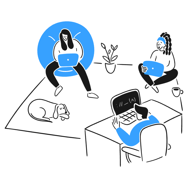 COWORKING Space 1 Illustration from Brooklyn Set