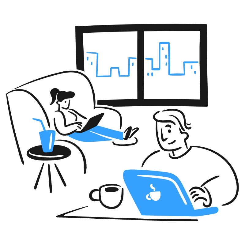 COWORKING Space 2 Illustration from Brooklyn Set