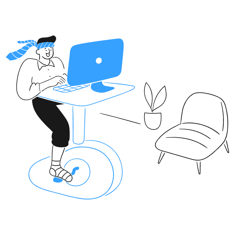 Desk Bike 1 Illustration from Brooklyn Set