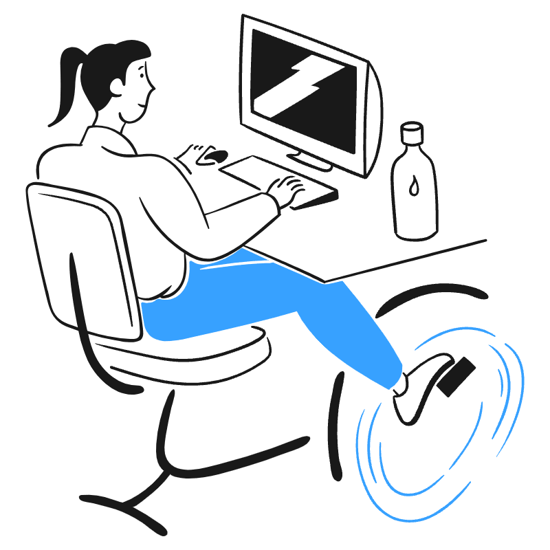 Desk Bike 2 Illustration from Brooklyn Set