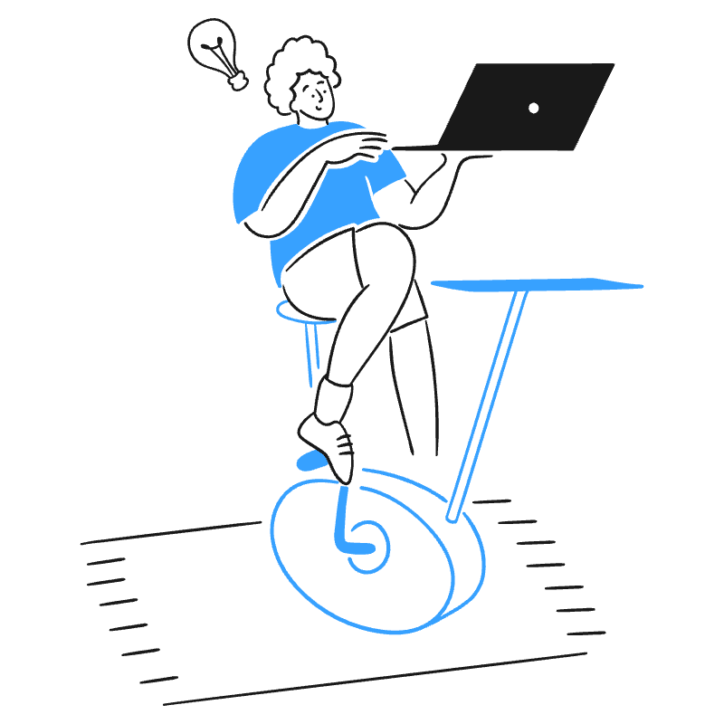 Desk Bike 3 Illustration from Brooklyn Set