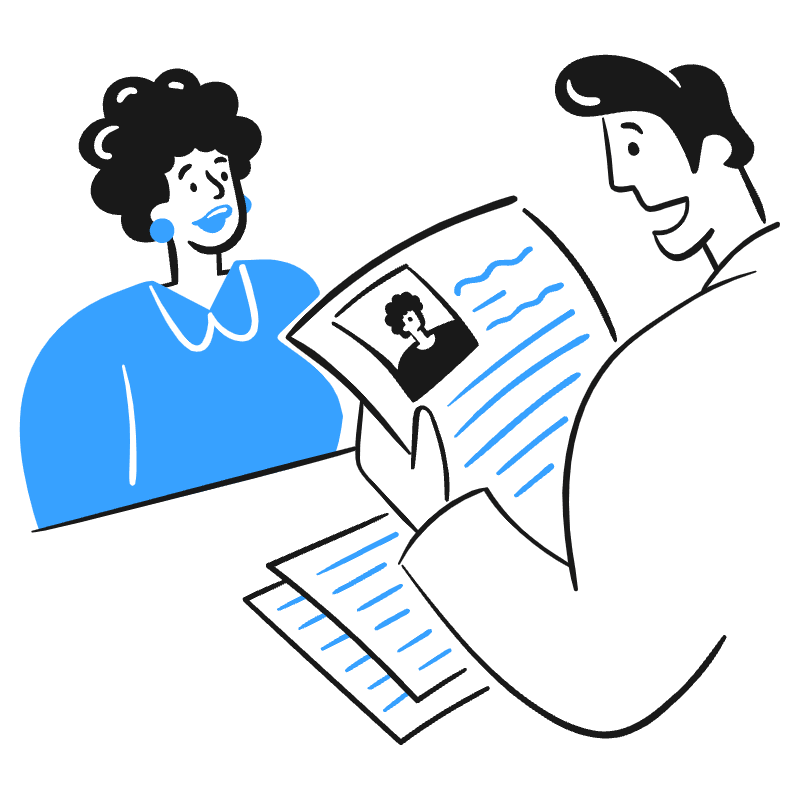 Job Interview 2 Illustration from Brooklyn Set