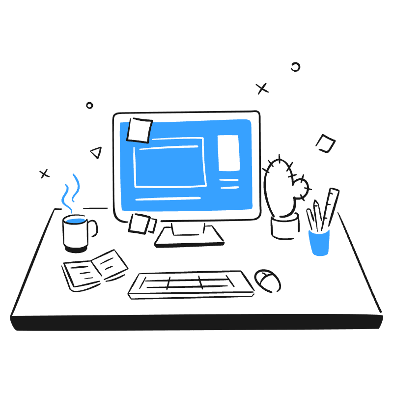 Office Desk 2 Illustration from Brooklyn Set