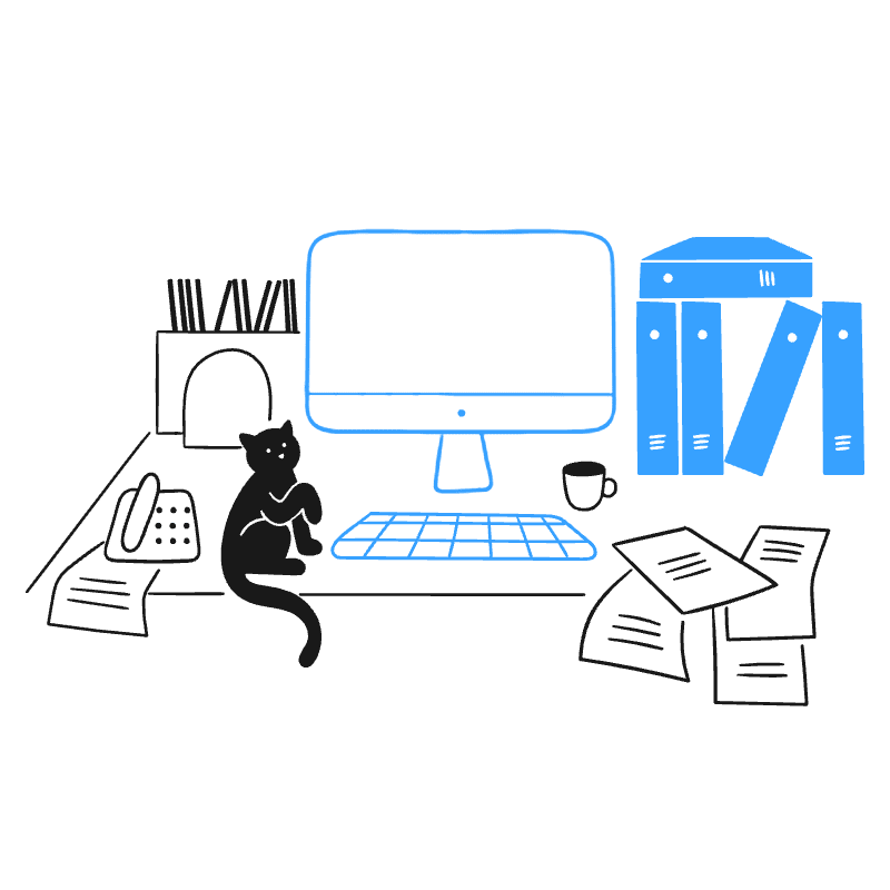 Office Desk 3 Illustration from Brooklyn Set