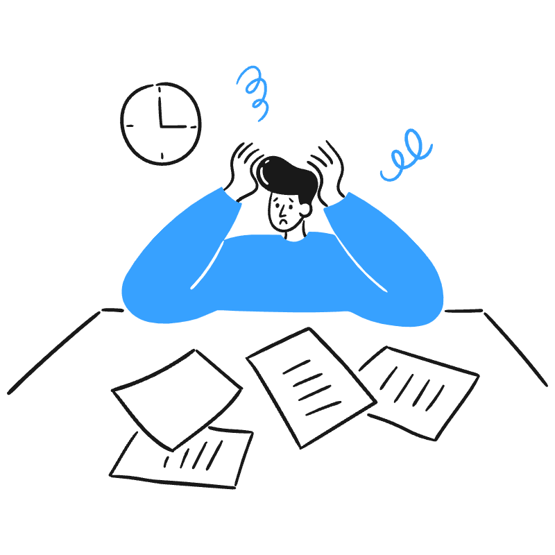 Overworked Employee 2 Illustration from Brooklyn Set