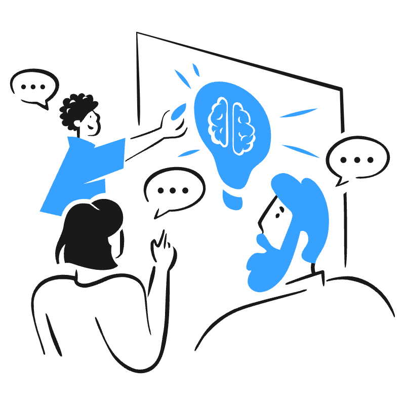 Team Brainstorming 4 Illustration from Brooklyn Set