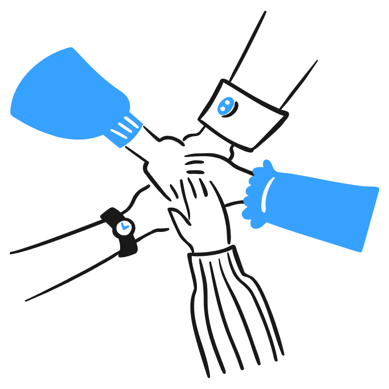 Team Building 1 Illustration from Brooklyn Set