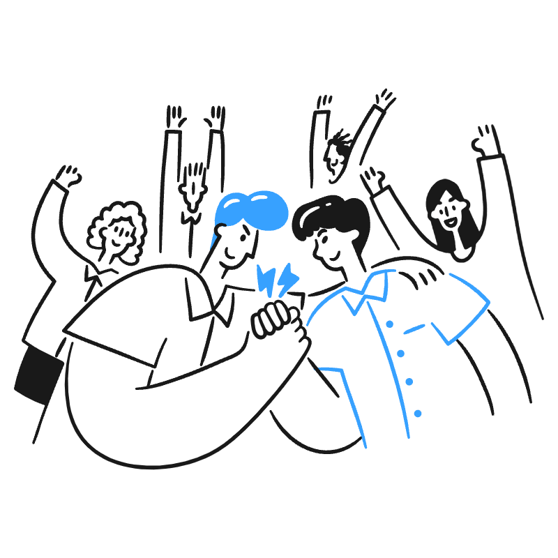 Team Building 2 Illustration from Brooklyn Set