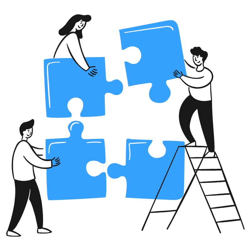 Team Building 4 Illustration from Brooklyn Set
