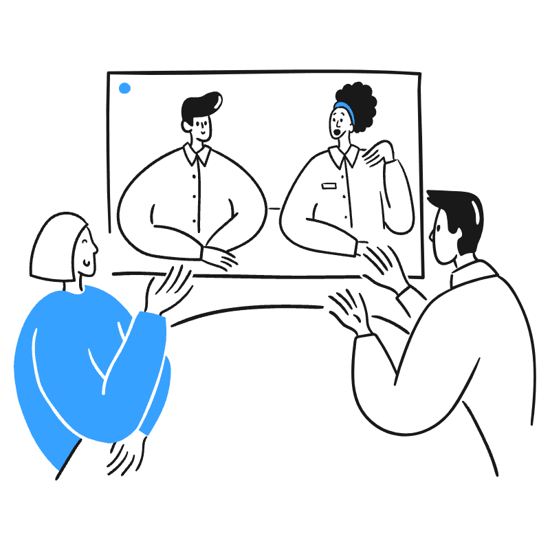 VIDEO Conference 3 Illustration from Brooklyn Set