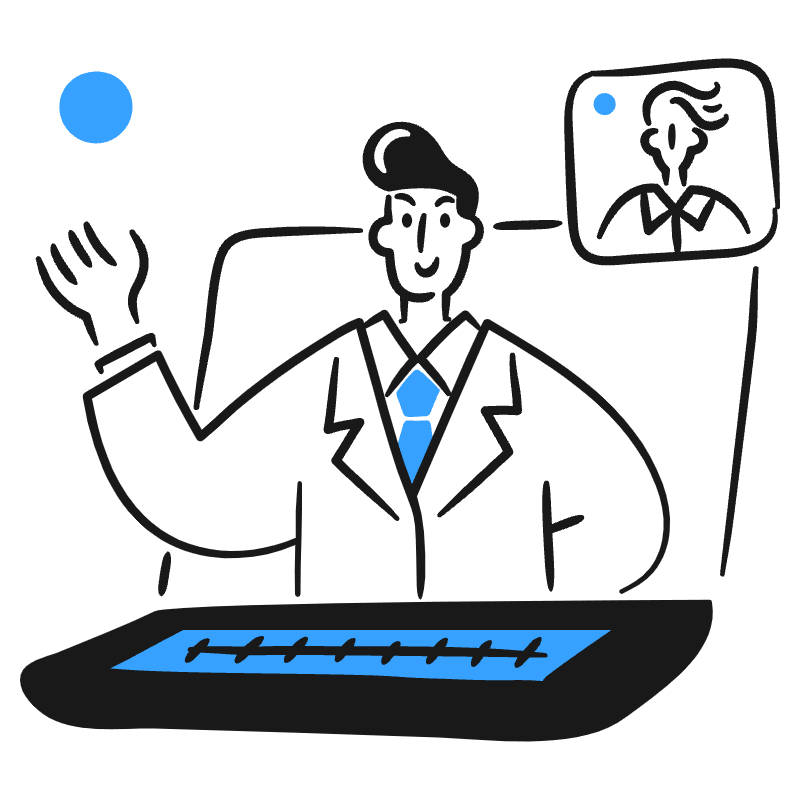 VIDEO Conference 4 Illustration from Brooklyn Set