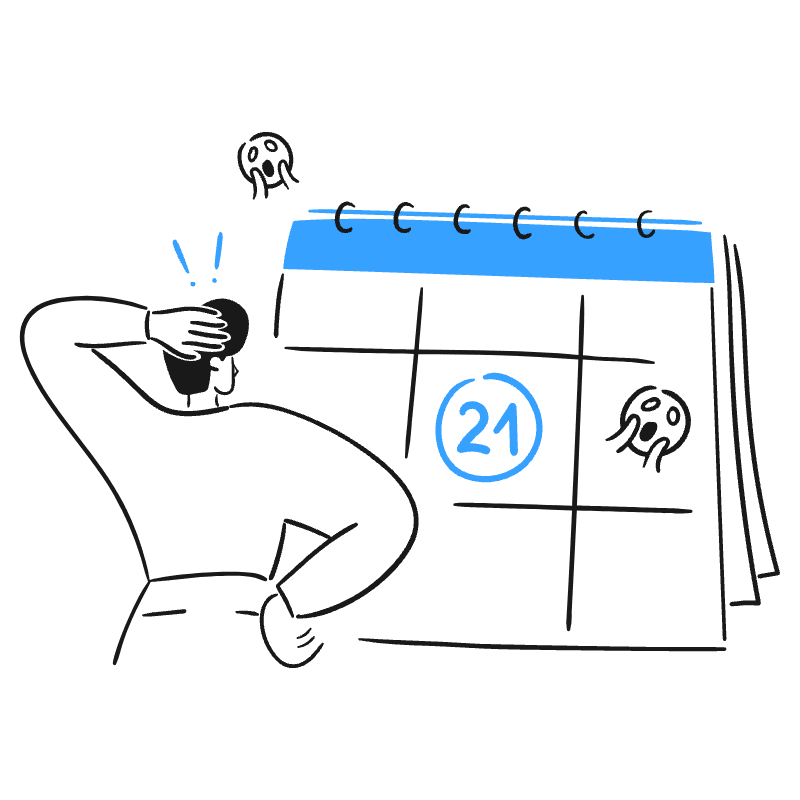 Work Deadline 2 Illustration from Brooklyn Set